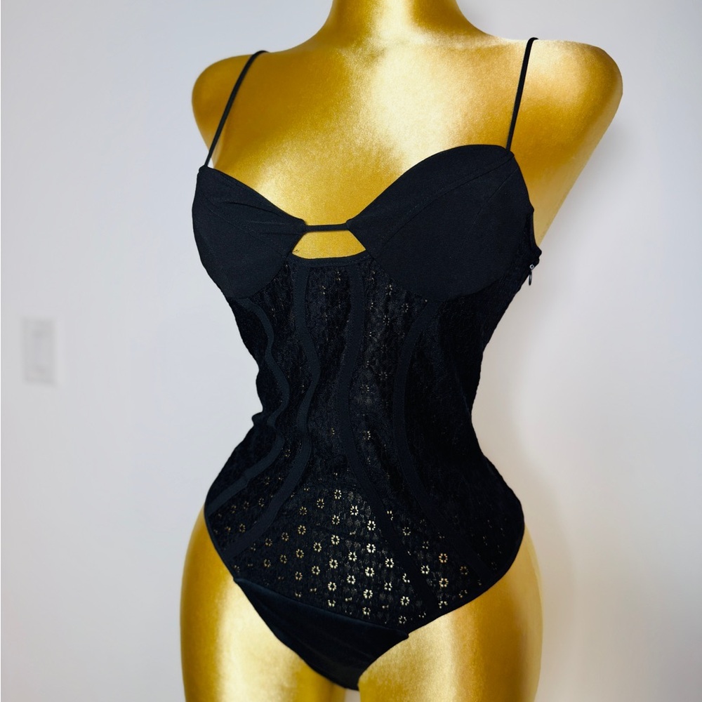 Zara Black Lace Bodysuit - Picture 3 of 5